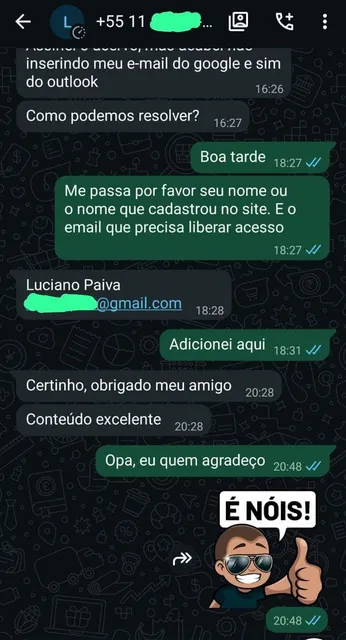 Depoimento de cliente